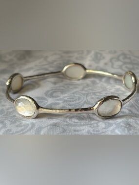 Ippolita Rock Candy Mother of Pearl- 5 Stone Bracelet. .925 Sterling